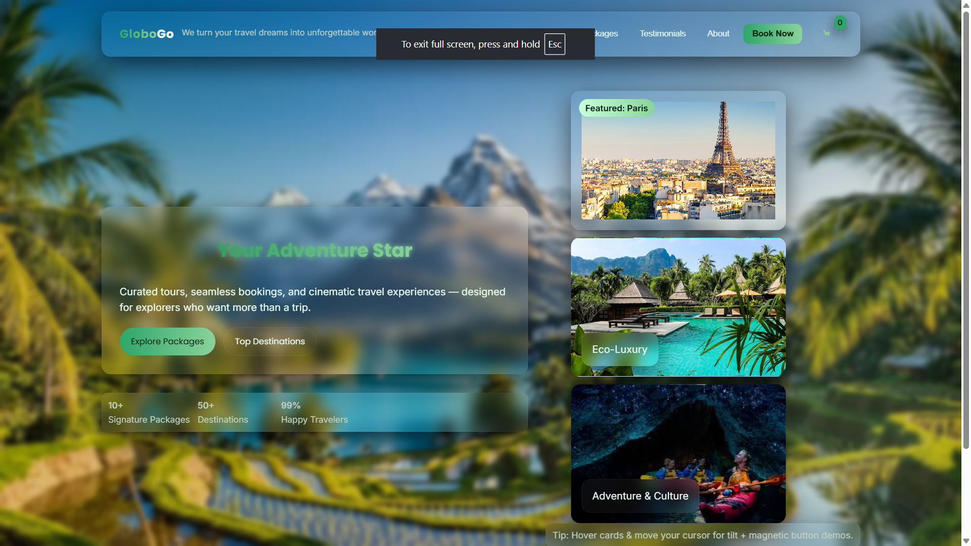 GloboGo Tourism App